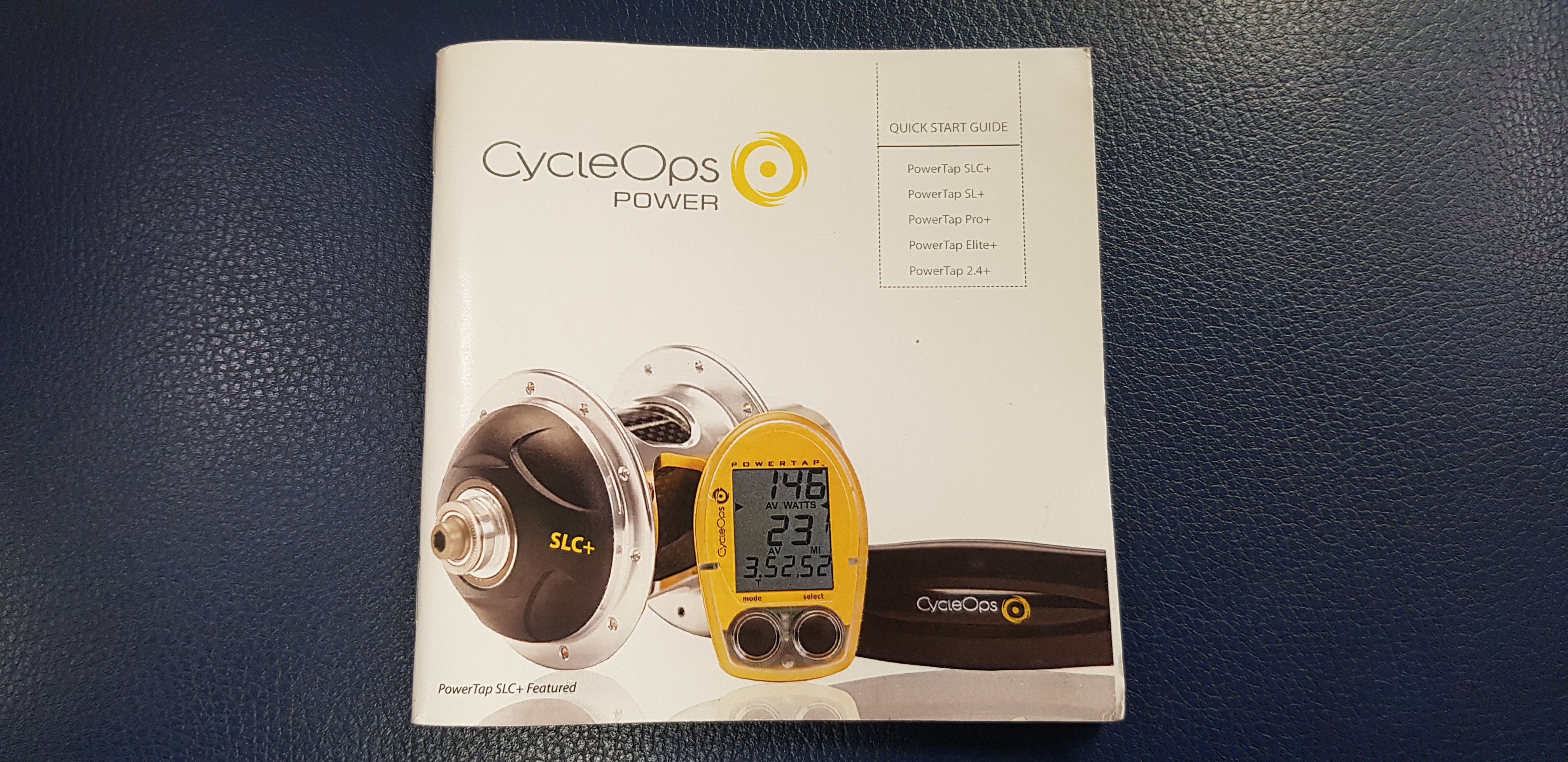 Cycleops Powertap SL+ vermogensmeter voor Race. Voor- en achterwiel incl. bib's en bub's